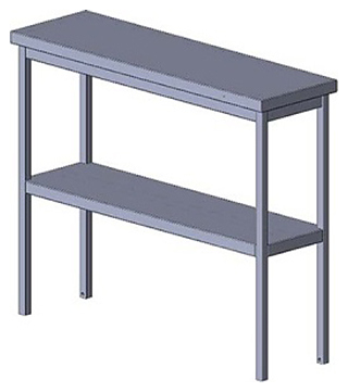 Полка настольная Assum ПНС-П3-2-6/4 (600х400х800)