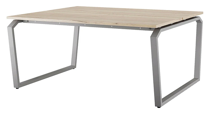 Стол офисный КОБОР TB/2-120/160 aluminum/natural