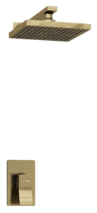 Комплект душевой встраиваемый Wasserkraft A12610 светлая бронза