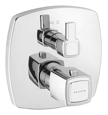 Смеситель для душа встраиваемый термостат KLUDI Q-Beo 508250542 хром