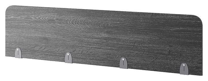 Верхний экран-перегородка КОБОР EV-80 graphite/glazed (ЛДСП)