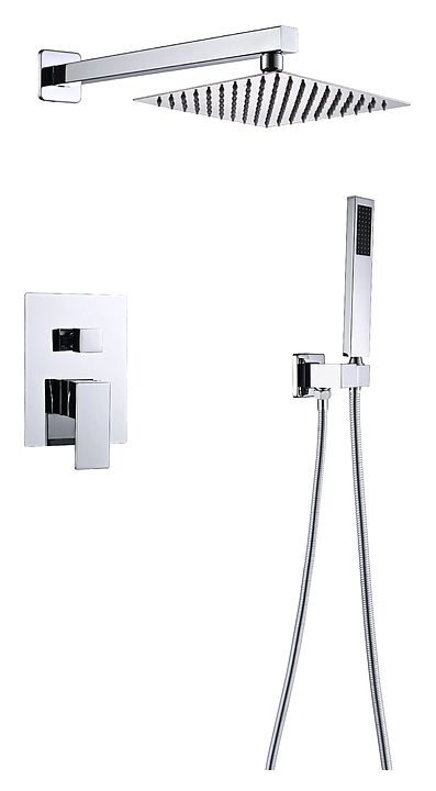 Душевая система встраиваемая Профсан ПСМ-CB-02 с ручным и тропическим душем, хром