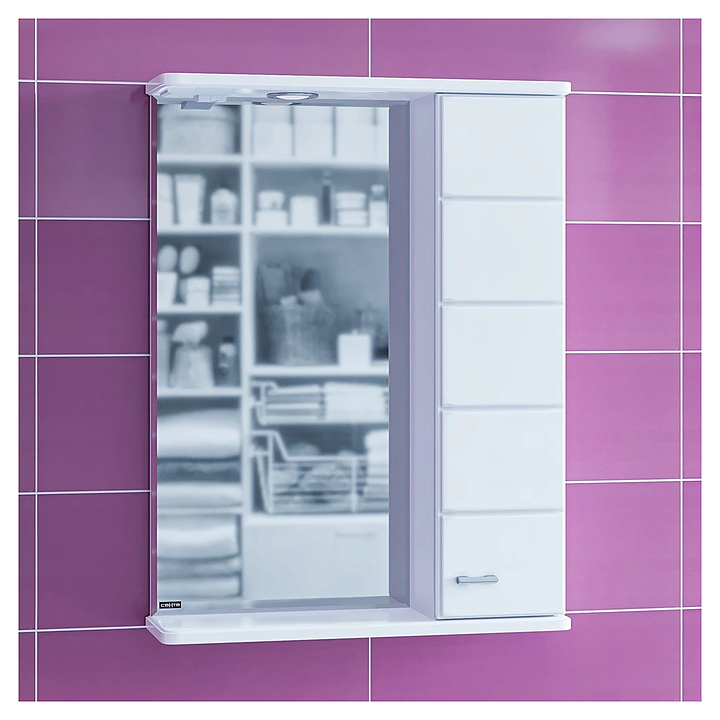 Шкаф зеркальный СаНта Омега 60 правый