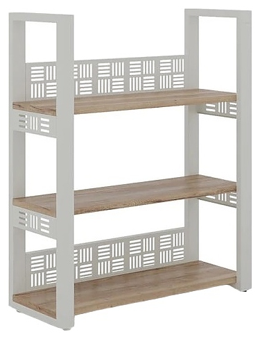 Стеллаж открытый КОБОР SО3-80/36 white/natural