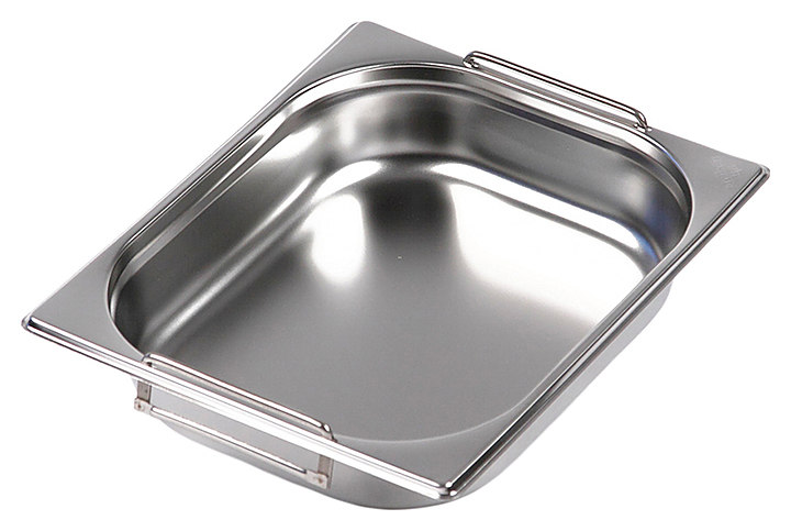 Гастроемкость Luxstahl 812-2 GN 1/2-65 (327х265х65) нерж., с ручками