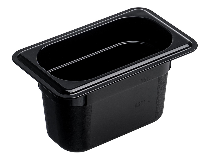 Гастроемкость Gastroplast 79722 GN 1/9-100 (176x108х100 мм) 0.9 л поликарбонат, черный