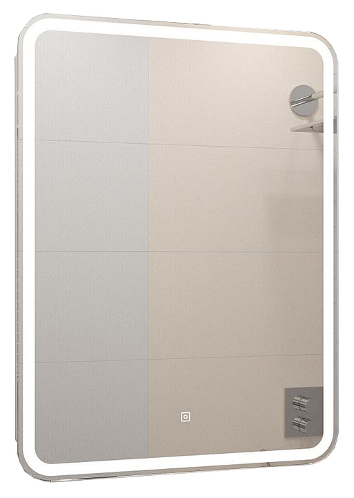 Шкаф зеркальный Art&Max Platino AM-Pla-600-800-1D-R-DS-F 60х80 см, с подсветкой