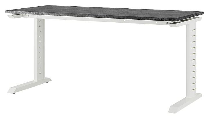 Стол офисный КОБОР L2-160/60 white/glazed