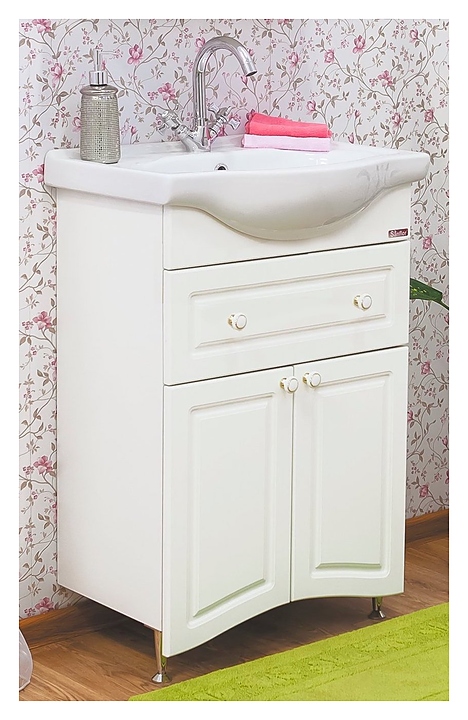Тумба с раковиной Sanflor Софи 60 см NEW белая