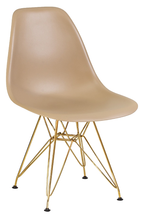 Стул обеденный DOBRIN 638APP-LMZL DSR (бежевый, золото)