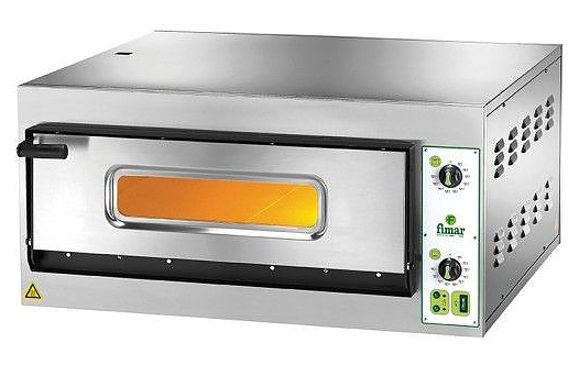 Печь для пиццы FIMAR FES4 900х785х420 мм черный, нержавеющая сталь