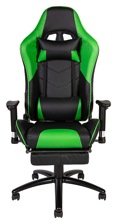 Кресло NORDEN Lotus GTS реклайнер черное с зеленым