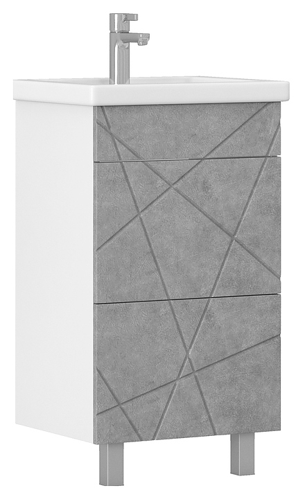Тумба под раковину VIGO Geometry tn.GEO.FOS.50.2Y 50 см, бетон