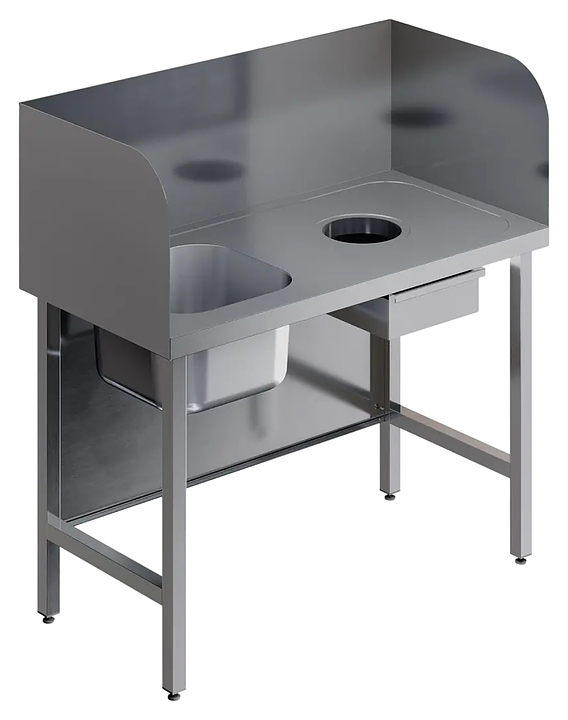 Стол для чистки рыбы Restoinox СПЧВЦ-15/6-БОЛ