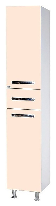 Шкаф-пенал Bellezza Рокко 35 с бельевой корзиной, бежевый