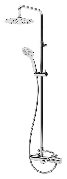 Стойка душевая CEZARES LEAF-CVDA-30-01 с изливом, хром