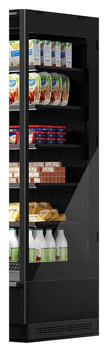 Боковина для горки холодильной Dazzl Vega 080 H210 Plug-in металлическая с зеркалом правая