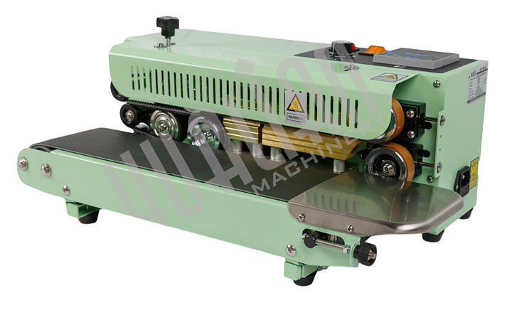 Роликовый мини запайщик Hualian ES-622 (с конвейером 505х120 мм) 50 Вт зеленый