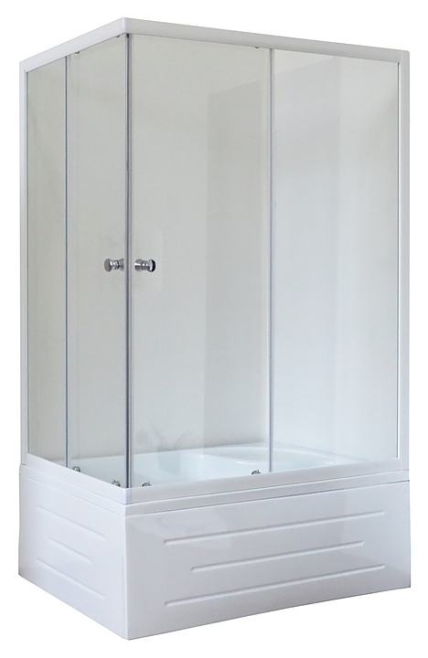 Уголок душевой Royal Bath RB 8120BP-T-R 120х80х200 см, прозрачное, белый профиль, правый