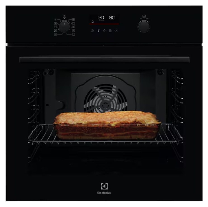 Духовой шкаф с пиролизом Electrolux LOF6P16Z черный / стекло