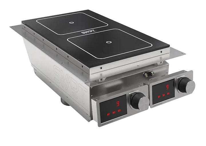 Индукционная плита SMART INDUCTION DROP-IN C72-35F2 8.5 кВт нержавеющая сталь, черный