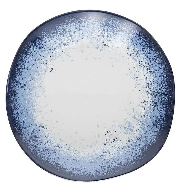 Тарелка десертная Oxford RYO GALAPAGOS 151101 d 21.5 см белый, синий