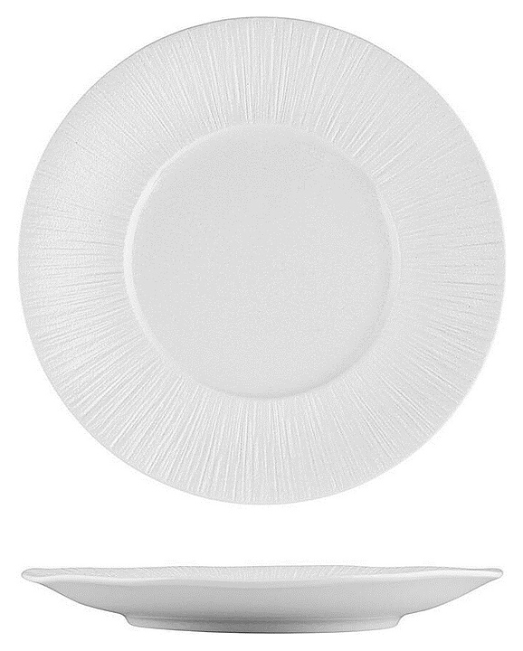 Тарелка P.L. Proff Cuisine Frost White Moon ZA0382-11.25-ME d=28,5 см h=2,8 см (фарфор) белая
