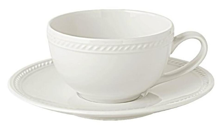 Кофейная пара Noble Appeal 310607A-310017А-G001 90 мл белый