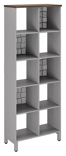 Стеллажная система КОБОР SQ-5X2 aluminum/charlston