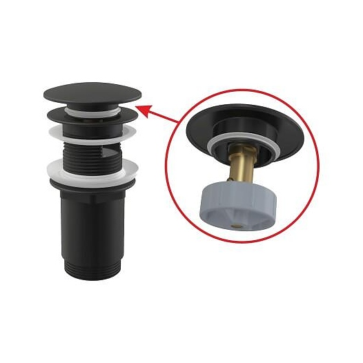 Клапан донный AlcaPlast для умывальника латунь 1 1/4