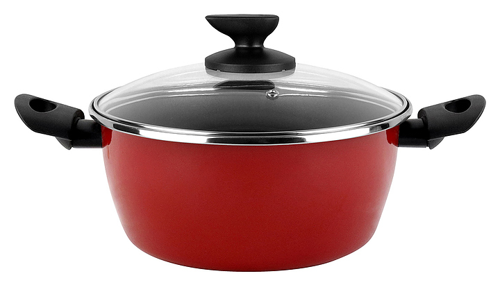 Кастрюля Vitrinor V Poivre Rouge 24 с крышкой, низкая