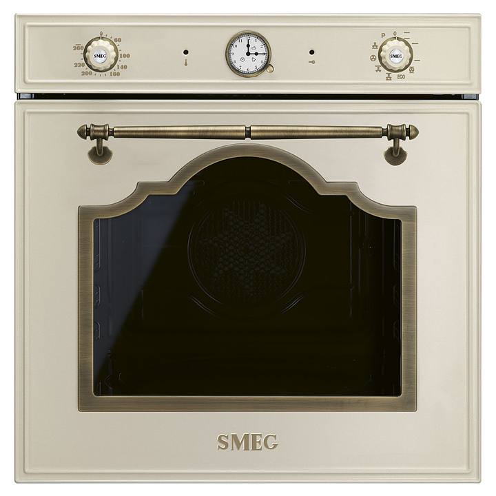 Духовой шкаф SMEG Cortina SFP67C1TPO 3 Квт 65 л 597х548х592 мм кремовый, латунь