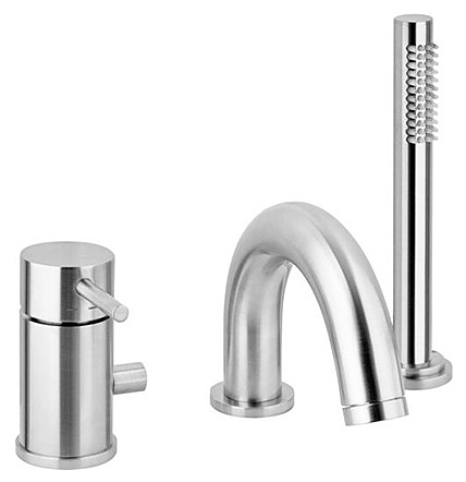 Смеситель для ванны с душем Paffoni Light LIG047BO белый матовый