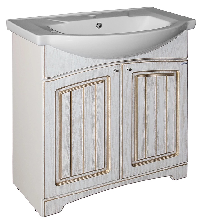 Тумба под раковину Mixline Крит-65 патина золото