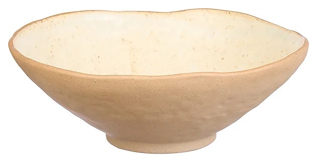 Салатник Kunstwerk Grasp 20730/beige 870 мл d=22 см h=7,6 см (керамика) бежевый