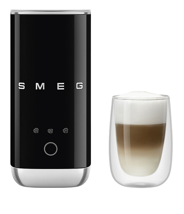 Вспениватель молока SMEG MFF02BLEU 500 Вт 180 мл черный, глянцевый