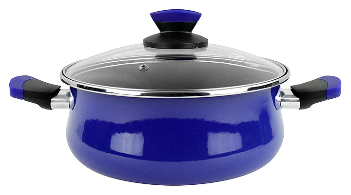 Кастрюля Vitrinor Danubio 24 с крышкой, низкая