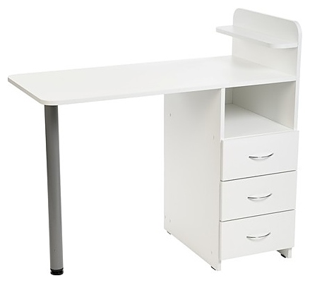 Стол маникюрный Имидж Мастер ПРАКТИК ПЛЮС белый