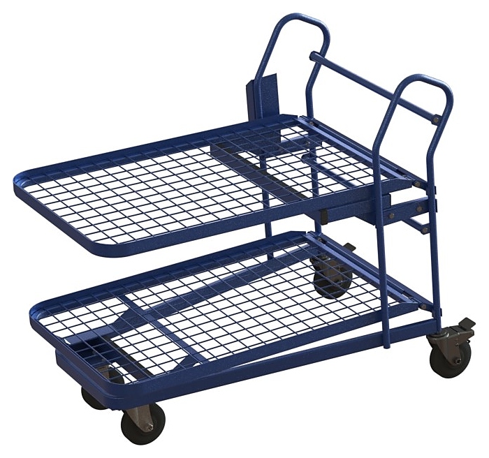 Тележка платформенная MetallCart OZ18 с откидной платформой