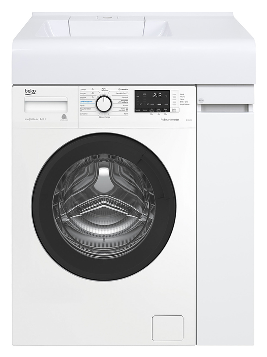 Тумба под раковину Misty Амур-29 29х86,8 см, под стиральную машину, белая