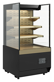 Витрина кондитерская Carboma KC70 VM 0,6-2 Standard без боковин, версия 2.0 горка (Bronze 9005/0109)