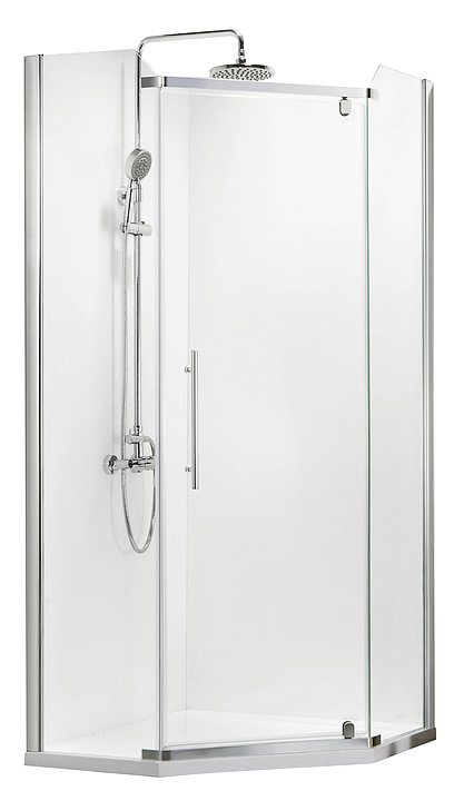 Уголок душевой Mirsant Arena Pentagon 90 90х90х200 см, без поддона