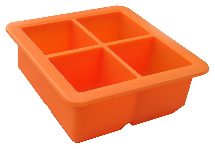 Форма для льда P.L. Barbossa ICMD0001 куб, 4 ячейки 5х5 см, силикон