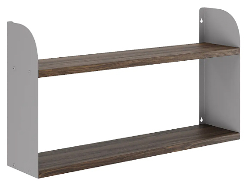 Полка КОБОР S1-80/20 aluminum/charlston