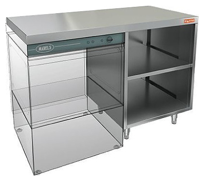 Стол под посудомоечную машину HICOLD НБМСЗОКП-12/7Л c левым крылом