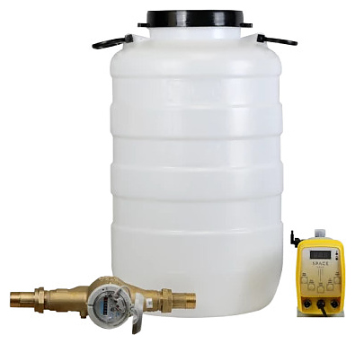 Комплекс дозирования SpaceAqua Dose 603-IMP, емкость 50 л, счетчик Dn25