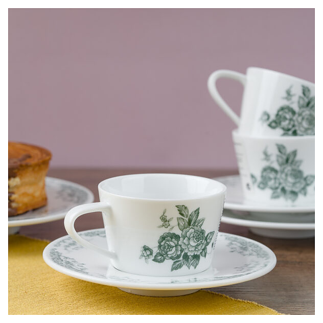 Блюдце для кофейной чашки PITO Retro Rose C9300274 15 см