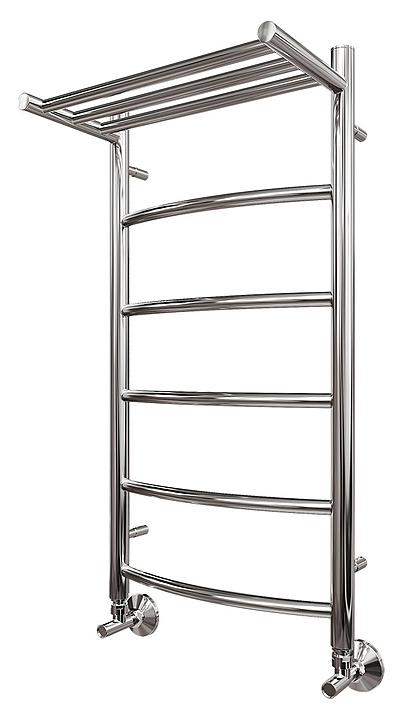 Полотенцесушитель водяной Point Афина PN04148P П5 400x800 с полкой, хром
