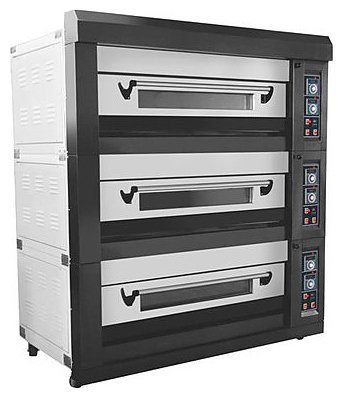 Печь хлебопекарная Danler BS-39 газ + каменный под (3 яруса) + пароувлажнение