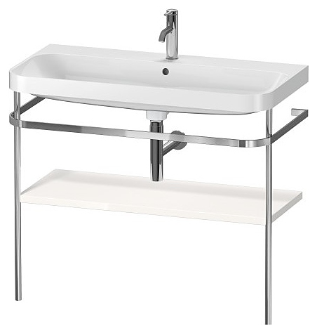 Консоль металлическая с раковиной c-shaped Duravit Happy D.2 Plus HP4838O2222